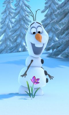 Olaf de Frozen con Flor
