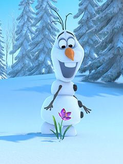 Olaf de Frozen con Flor