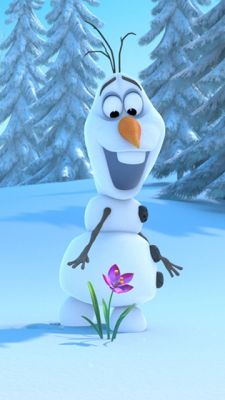 Olaf de Frozen con Flor