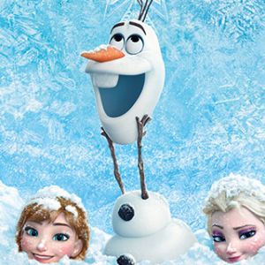 Personajes de Frozen en la Nieve