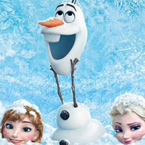 Personajes de Frozen en la Nieve