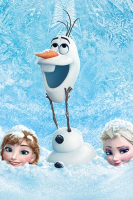 Personajes de Frozen en la Nieve