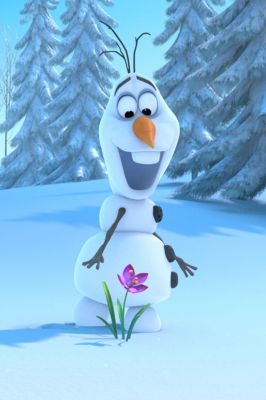 Olaf de Frozen con Flor