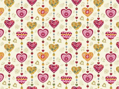 Patrones de Corazones Coloridos