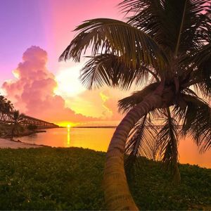 Atardecer Tropical sobre el Agua