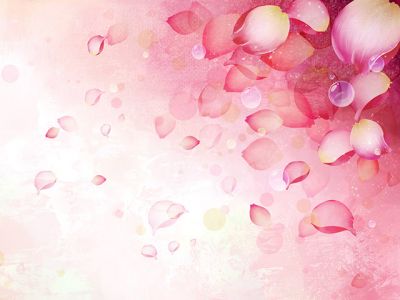Diseño Abstracto de Pétalos Rosas
