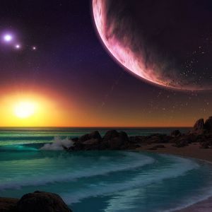 Impresionante Atardecer Espacial