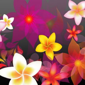 Diseño Abstracto de Flores Coloridas
