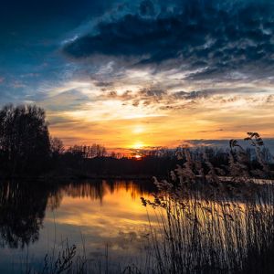 Impresionante Reflejo del Atardecer