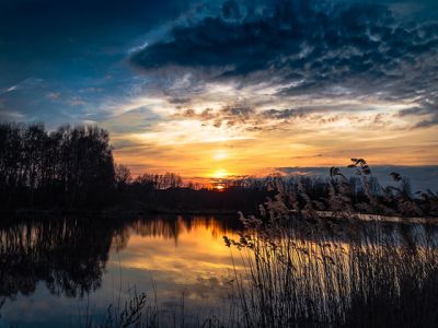 Impresionante Reflejo del Atardecer