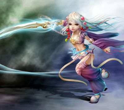 Personaje de Fantasía con Espada