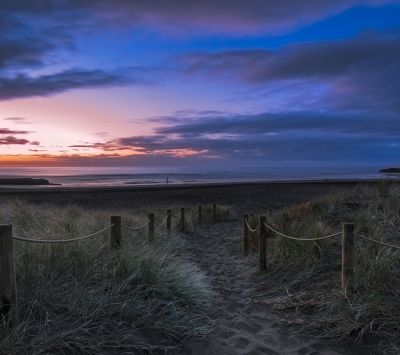 Atardecer Sereno en la Playa