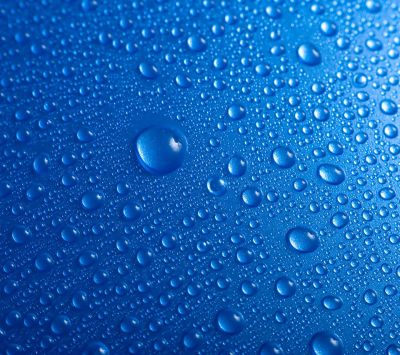 Gotas de agua azules
