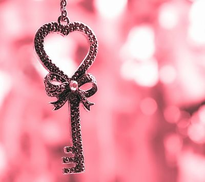 Llave en forma de corazón
