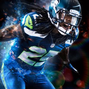 Jugador de NFL en Acción