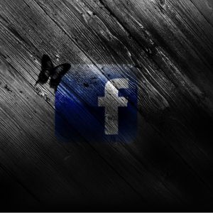 Logo de Facebook con Mariposa