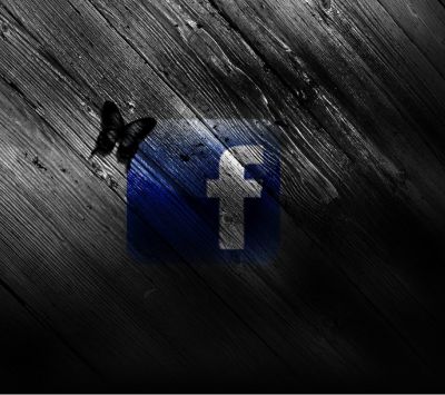Logo de Facebook con Mariposa