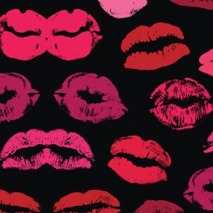 Patrón de Labios Coloridos