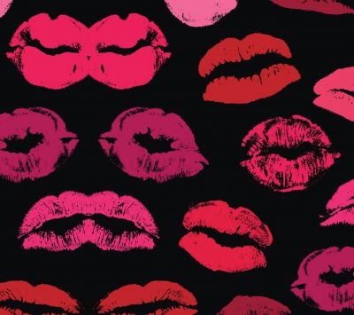 Patrón de Labios Coloridos
