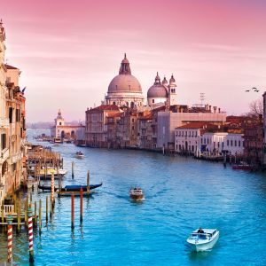 Vista del Gran Canal de Venecia