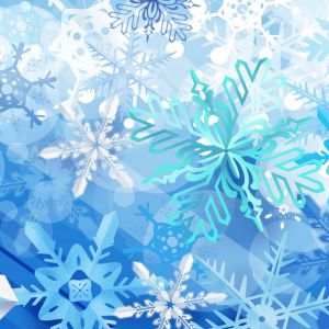 Fondo de Copos de Nieve de Invierno