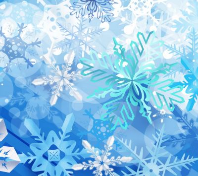 Fondo de Copos de Nieve de Invierno