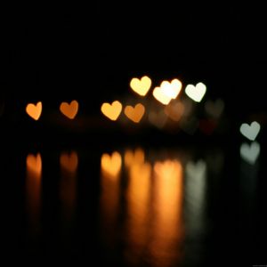 Luces Bokeh de Corazones