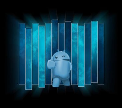 Arte del Personaje Android Azul