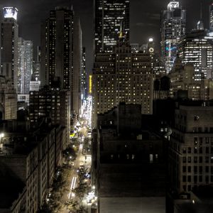 Panorama Nocturno de la Ciudad