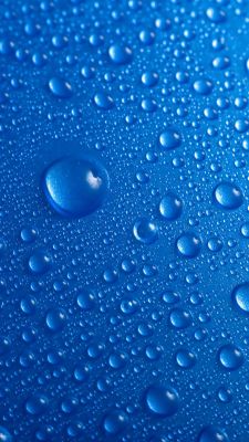 Gotas de agua azules