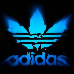 Logo Adidas en Azul