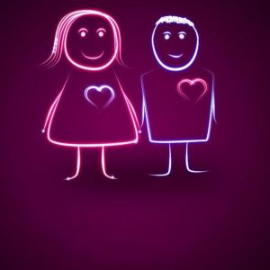 Ilustración de Pareja Linda