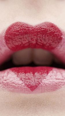 Labios en forma de corazón