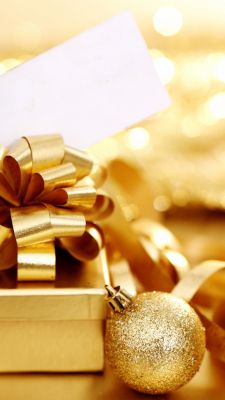 Regalo de Navidad Dorado
