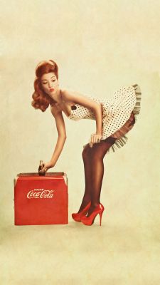 Chica Vintage de Coca-Cola