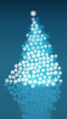 Árbol de Navidad de Copos de Nieve