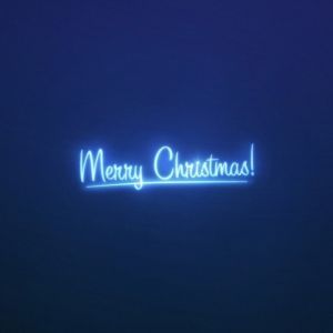 Fondo Neon Feliz Navidad