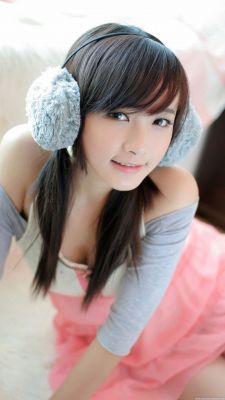 Chica Linda con Auriculares
