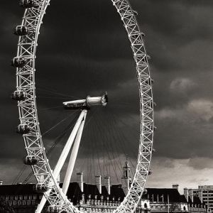 Ojo de Londres en Blanco y Negro