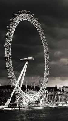Ojo de Londres en Blanco y Negro