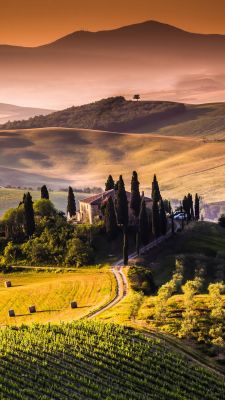 Paisaje Toscano al Atardecer