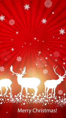 Fondo de renos navideños