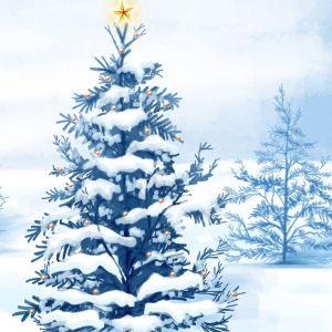 Árbol de Navidad Nevado