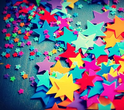 Confeti de Estrellas Coloridas
