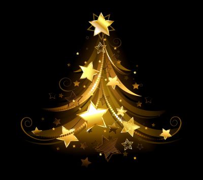 Árbol de Navidad Dorado