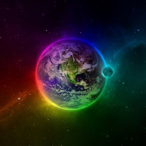 Tierra y Luna Coloridas