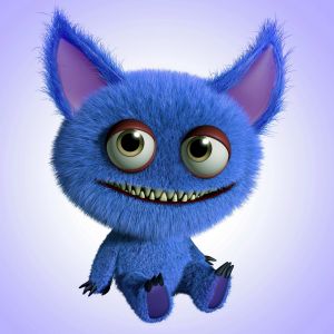 Monstruo Azul Adorable