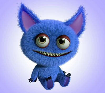 Monstruo Azul Adorable