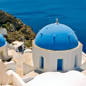 Cúpula Azul de Santorini