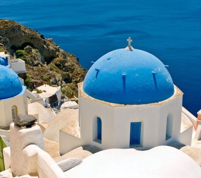Cúpula Azul de Santorini